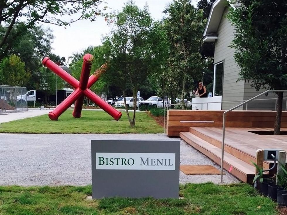 Bistro Menil exterior day with sign October 2014