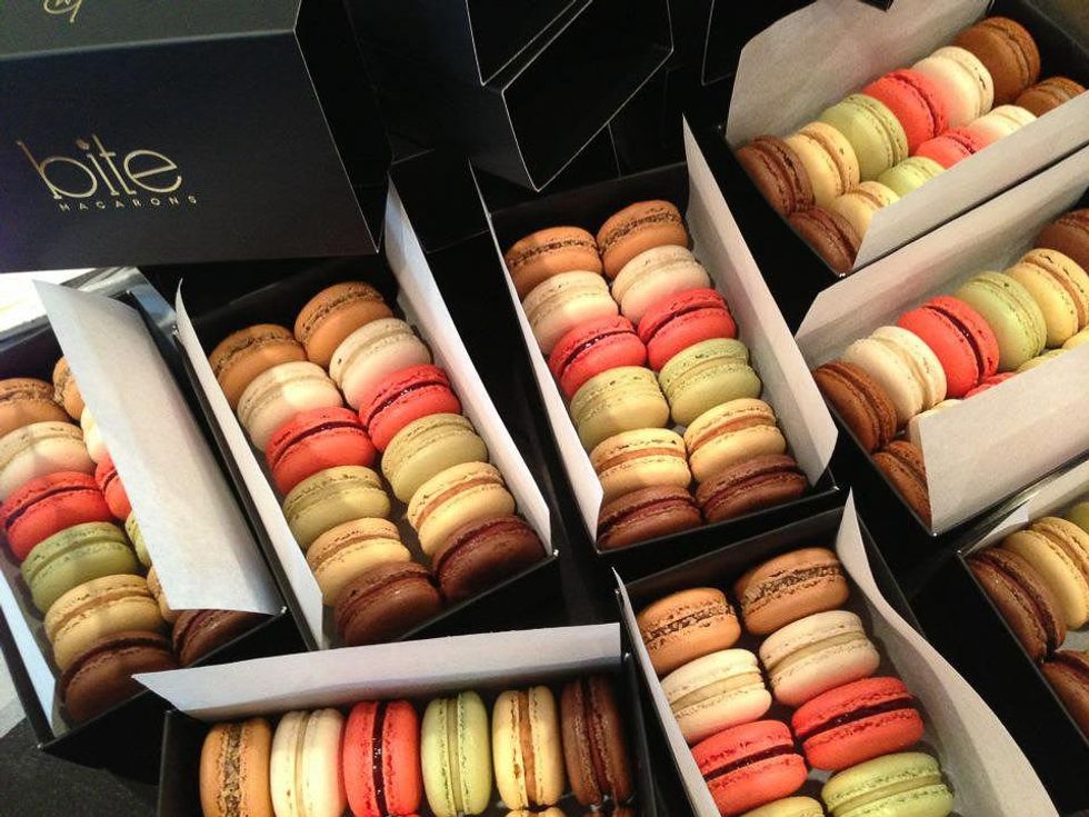Bite Macarons Houston boxes of macarons