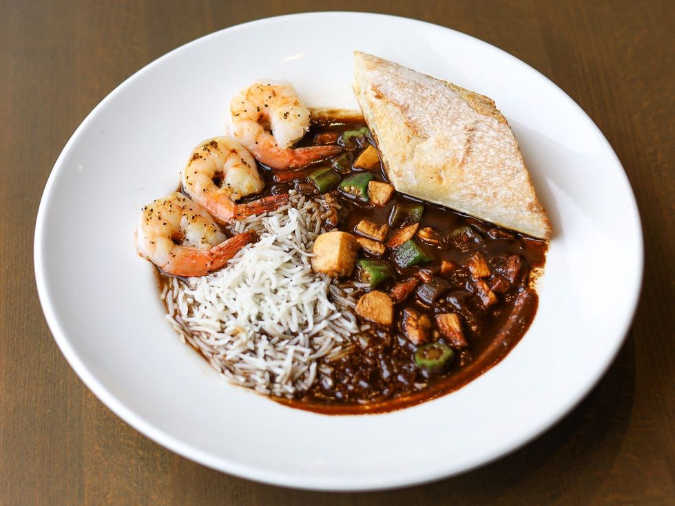 Black Walnut Rice Village gumbo