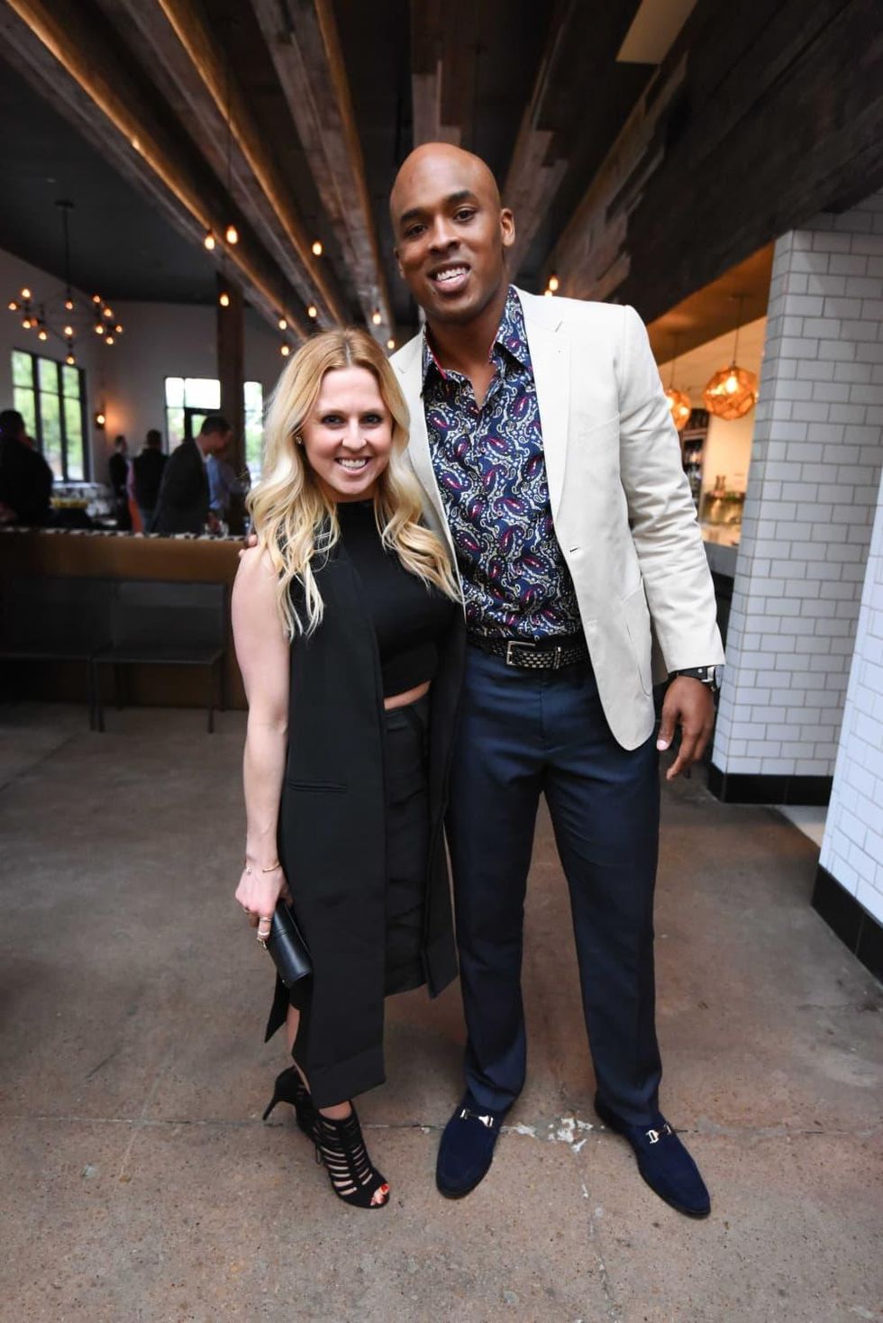 Black & White party, March 2016, Lauren Walsh, Jermichael Finley