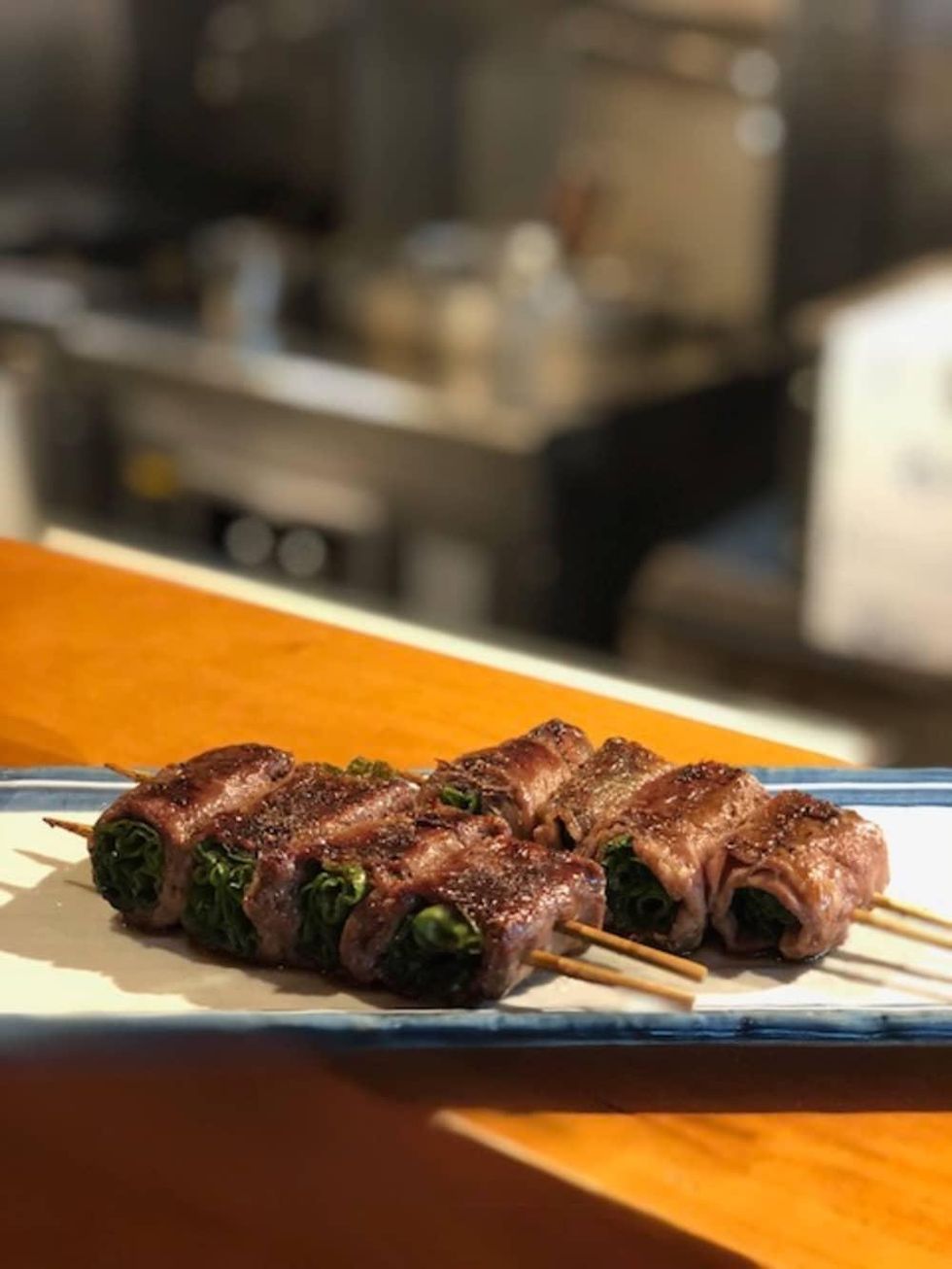 Blackbird Izakaya ribeye skewer