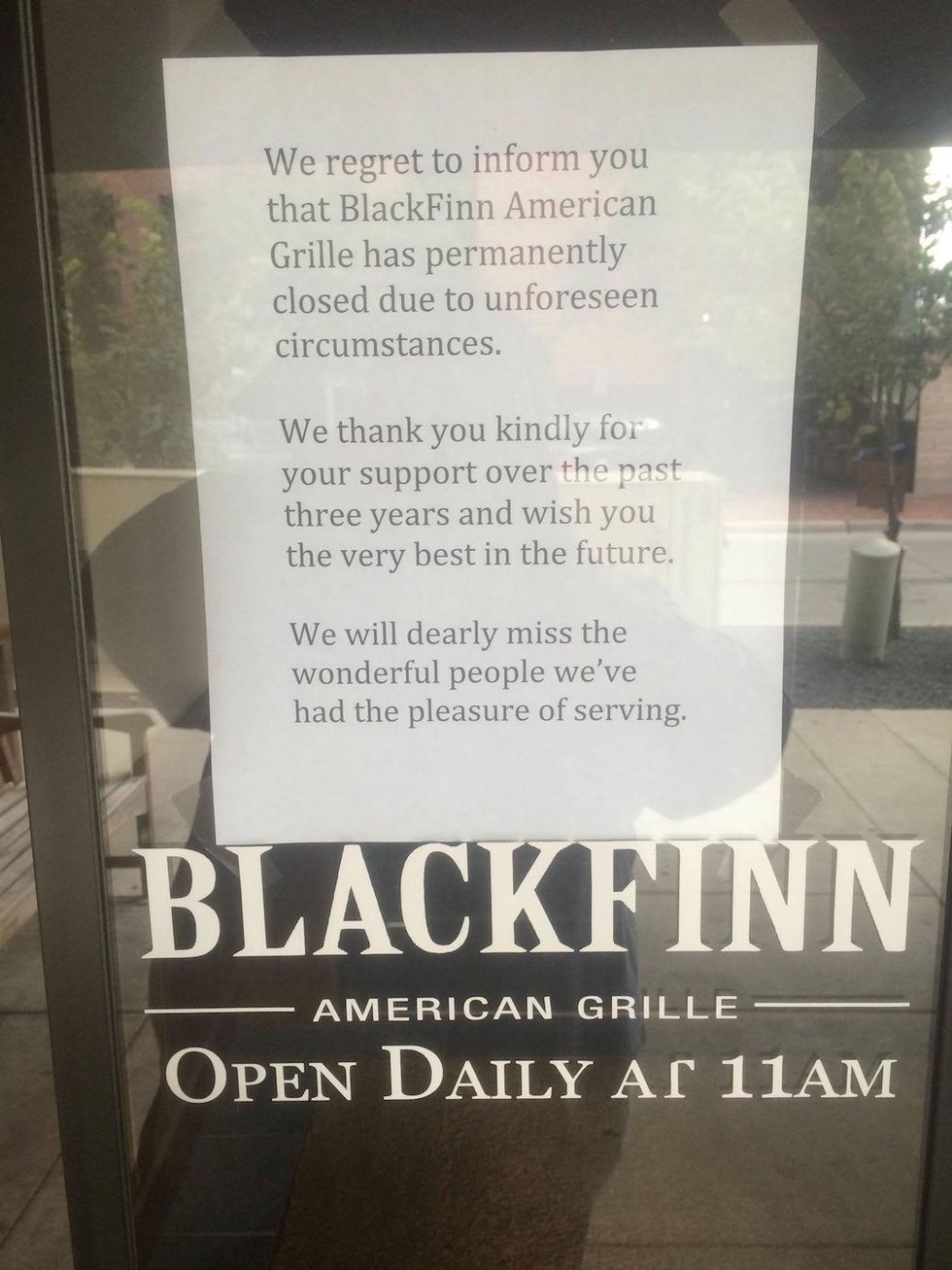 BlackFinn American Grille closed