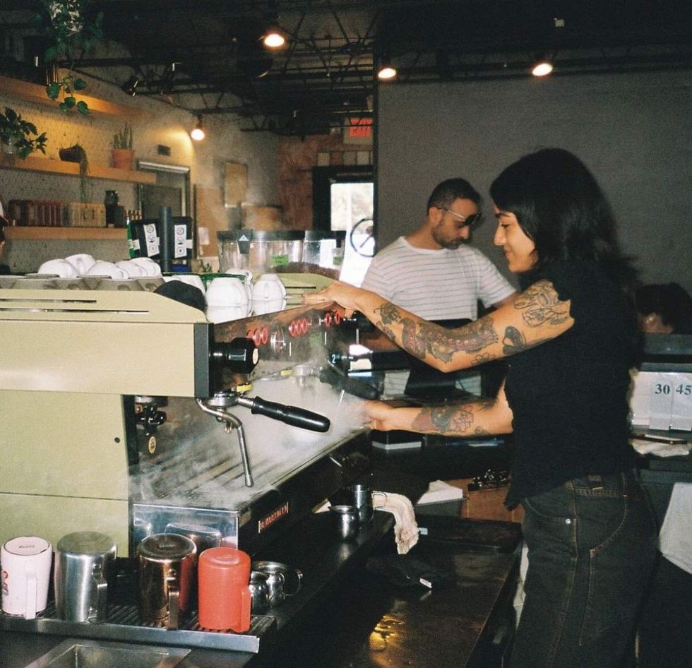 Blacksmith coffee shop interior