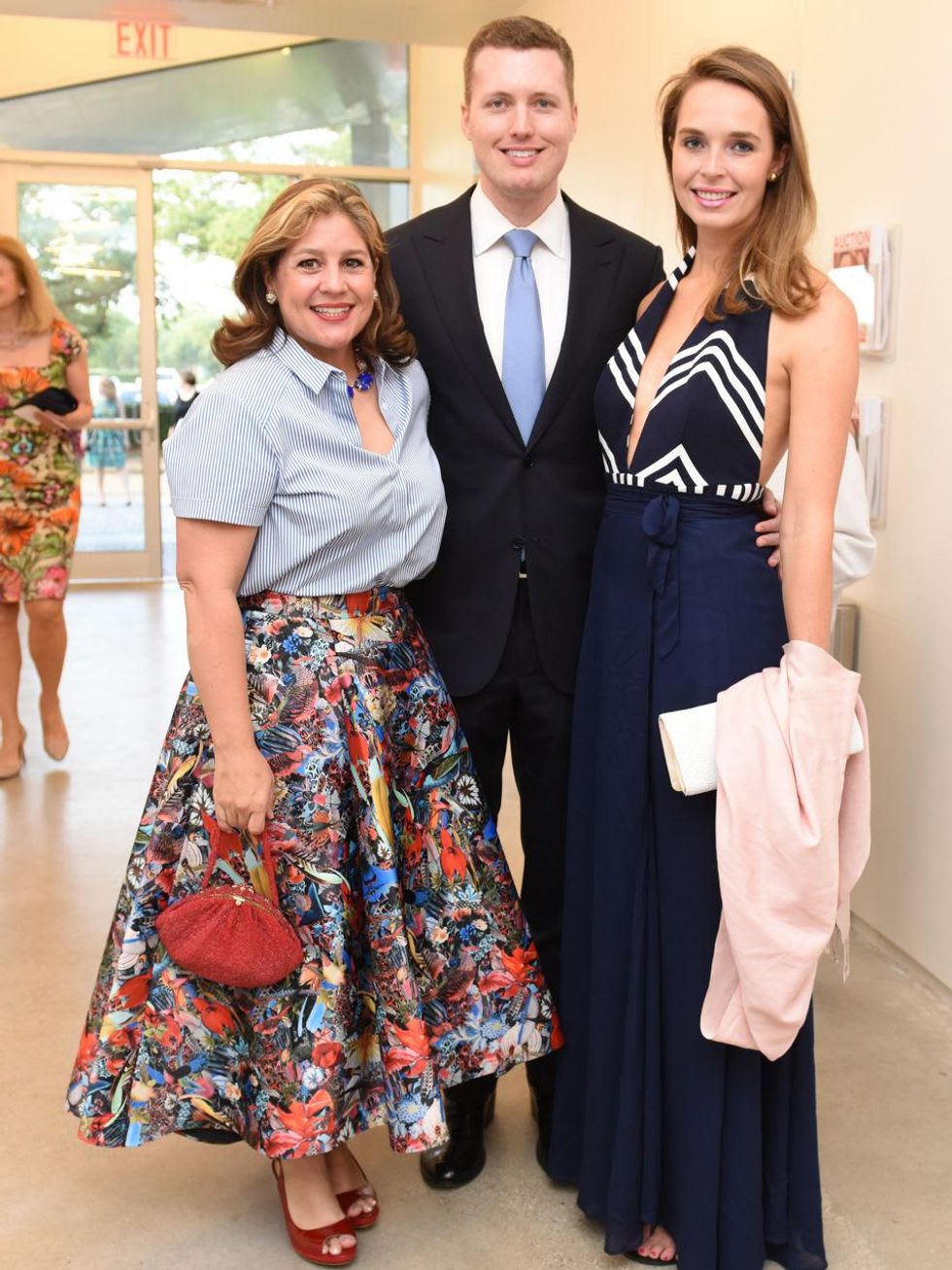 Blaffer Art Museum Flora Obscura Gala Libbie Masterson, Wirt Blaffer and Nina Delano