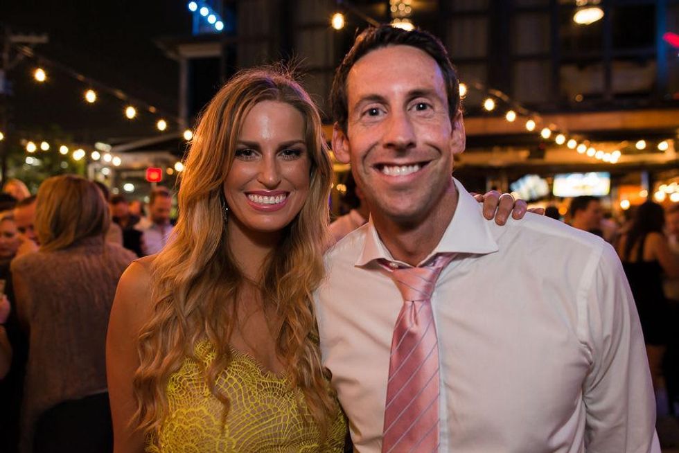 Blair Bentley and Schuyler Evans at the RedBuds Membership Drive October 2014