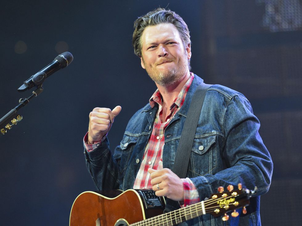Blake Shelton in concert at RodeoHouston March 2014