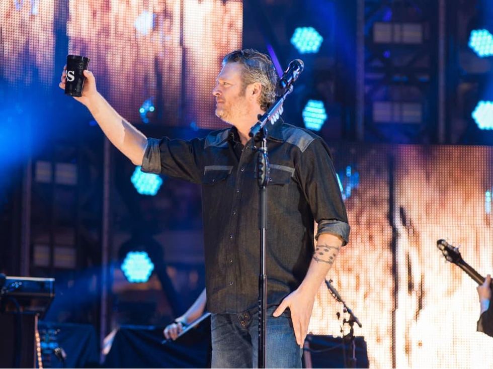 Blake Shelton toast
