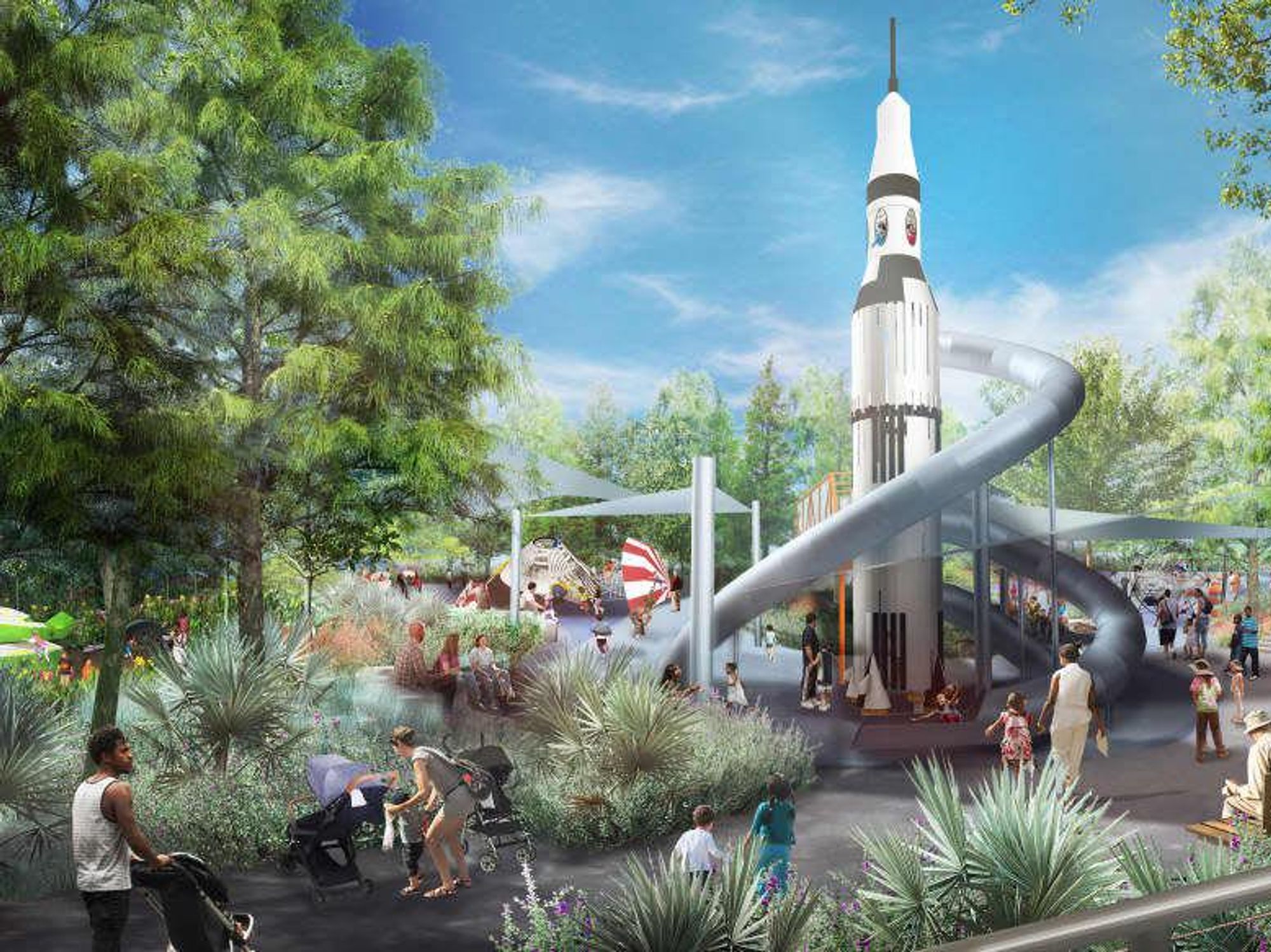 Blast off at the Space Adventure.