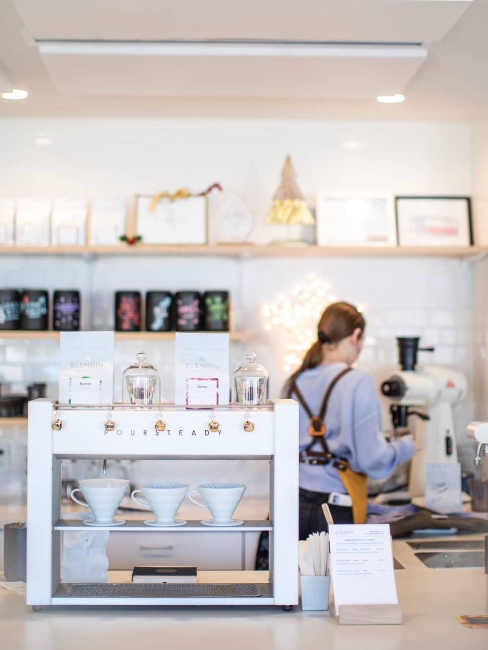 Blendin Coffee Club counter area