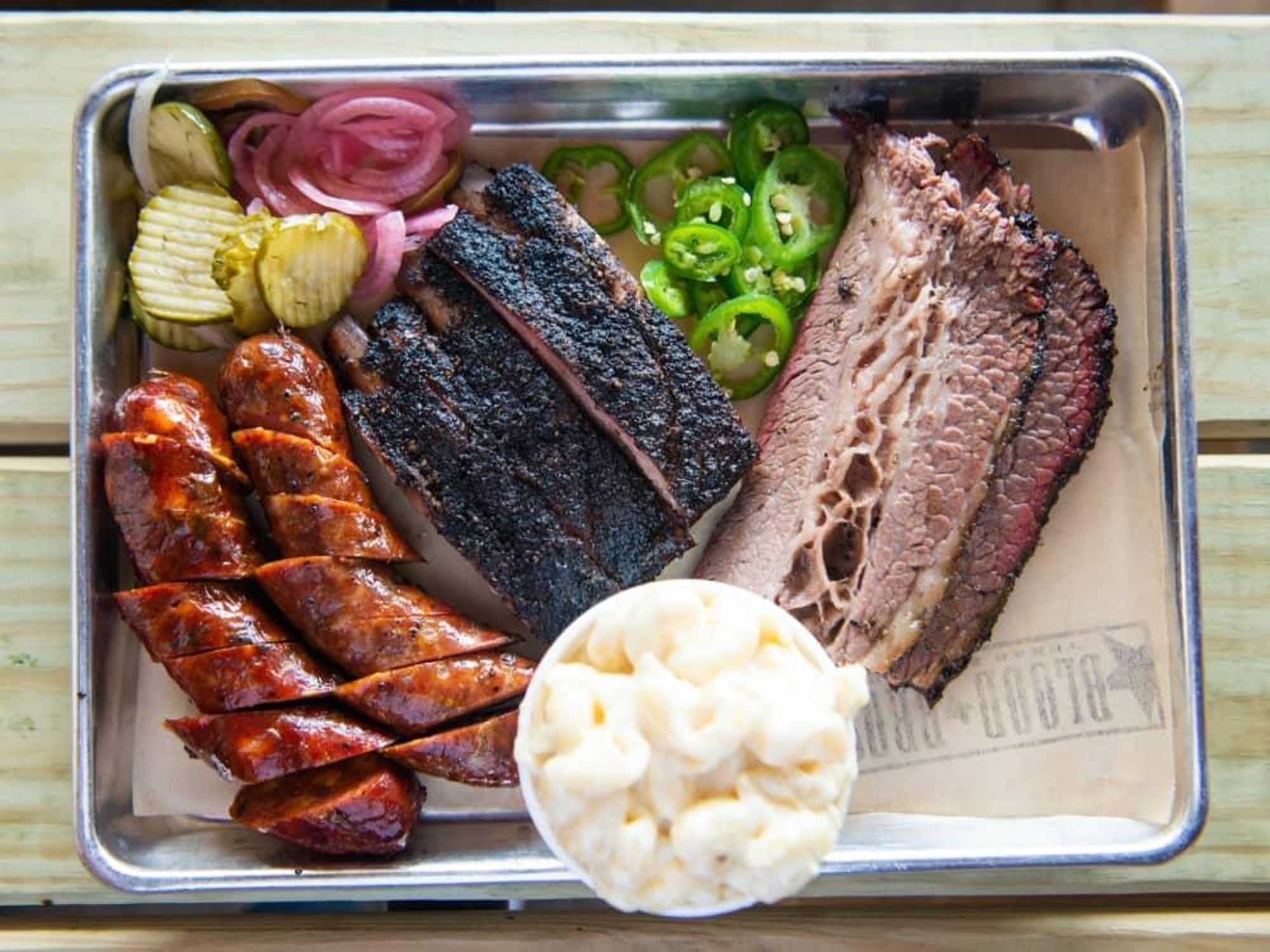 Blood Bros BBQ barbecue tray
