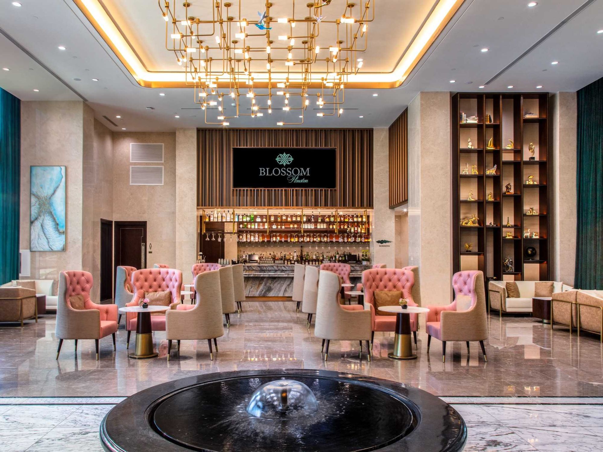 Blossom Hotel Houston lobby