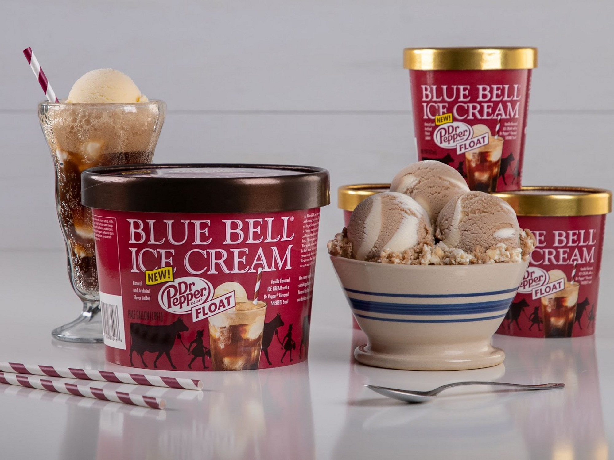 Blue Bell Dr Pepper Float ice cream