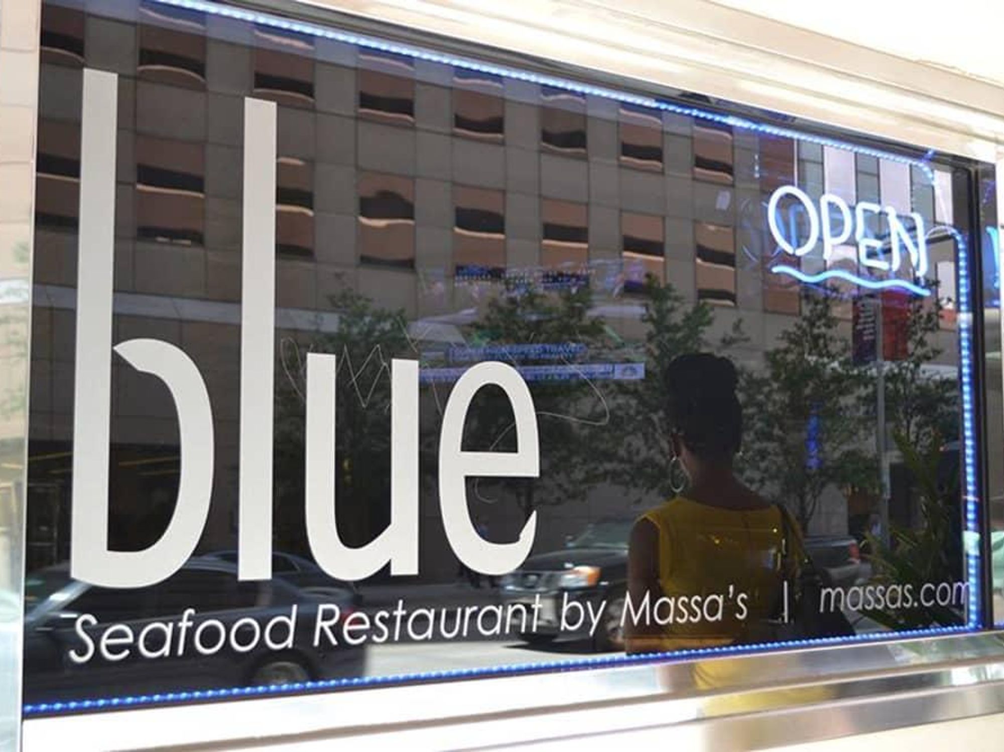 Blue by Massa's sign