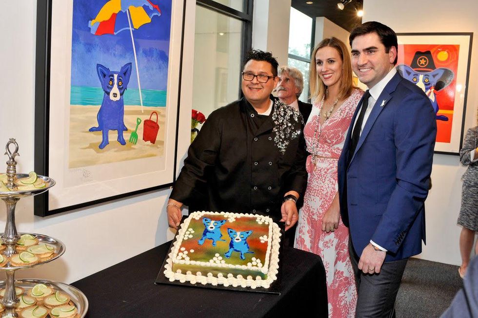 Blue Dog West Ave event April 2015 Rodrigue