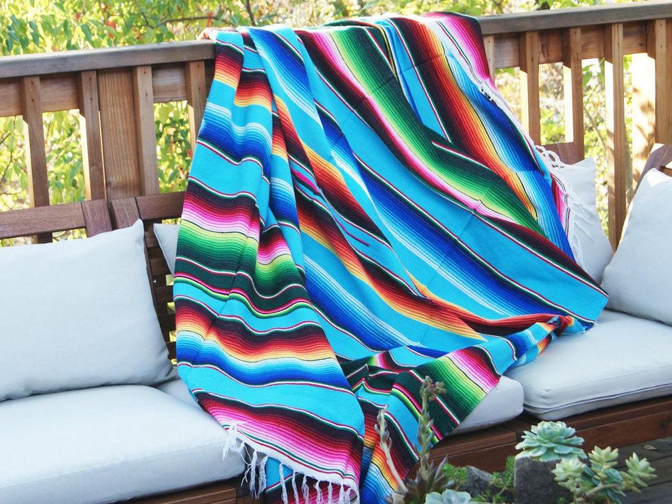 blue serape, sunshine tienda