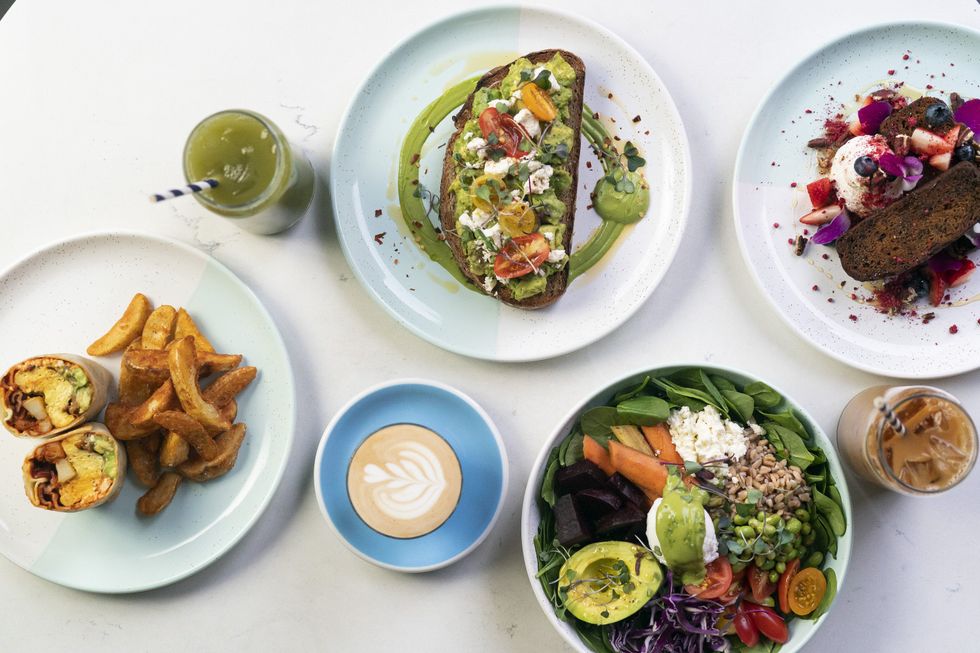 Bluestone Lane food spread