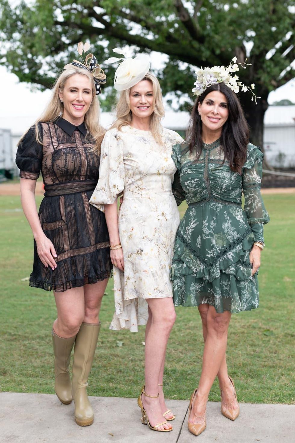 Bo's Place Kentucky Derby 2021 Houston Polo Club Christie Sullivan, Millette Sherman and Alissa Maples