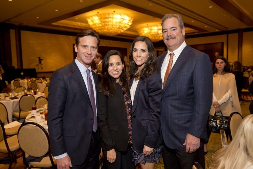 Bo's Place Luncheon, Feb. 2016, David Hartland, Claudine Hartland, Hannah McNair, Cal McNair