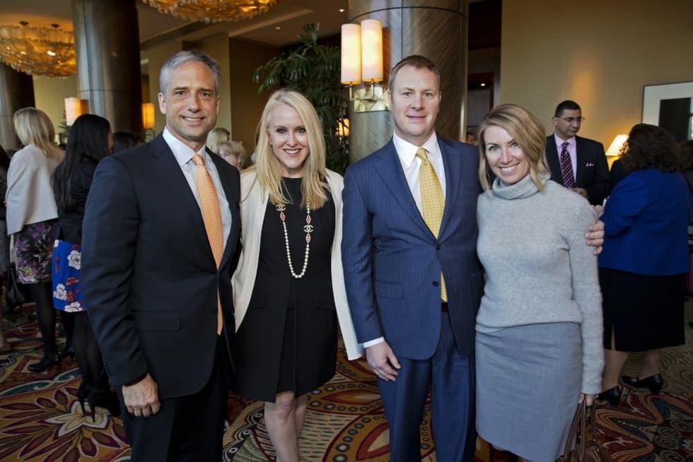 Bo's Place Luncheon, Feb. 2016, Jason West, Jenny West, David Shine Jade Shine