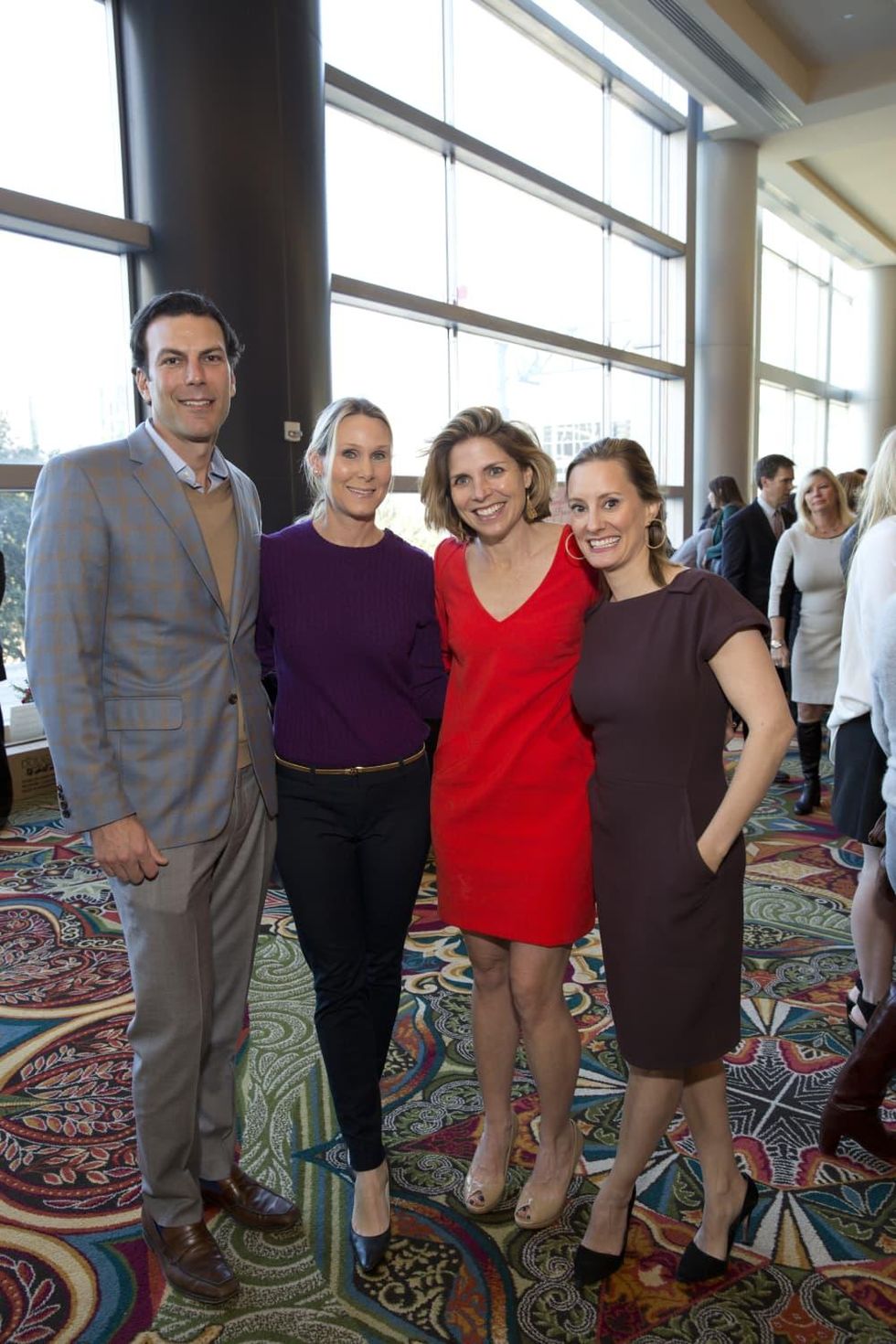 Bo's Place Luncheon, Feb. 2016, Kent Chenevert, Debbie Chenevert, Winifred Riser, Allison Stasney