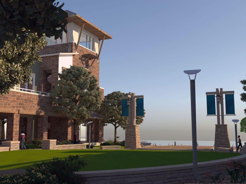 Boardwalk at Towne Lake rendering