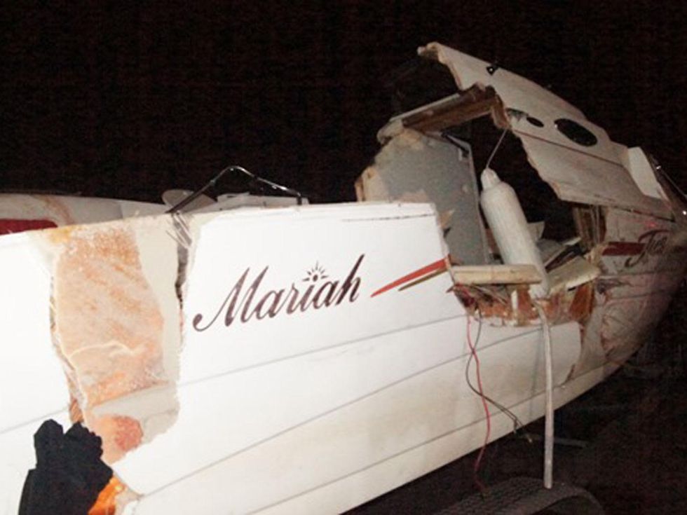 boat crash on Lake Conroe July 2014