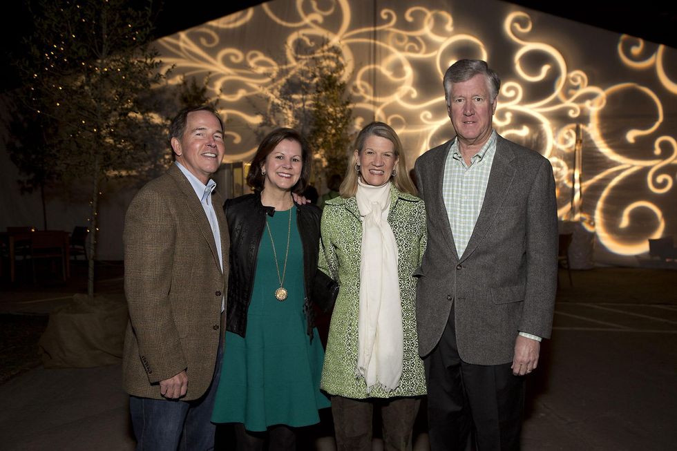 Bob and Sally Mansell, from left, and Gayle and Richard Hightower at the Memorial Park Conservancy benefit February 2015