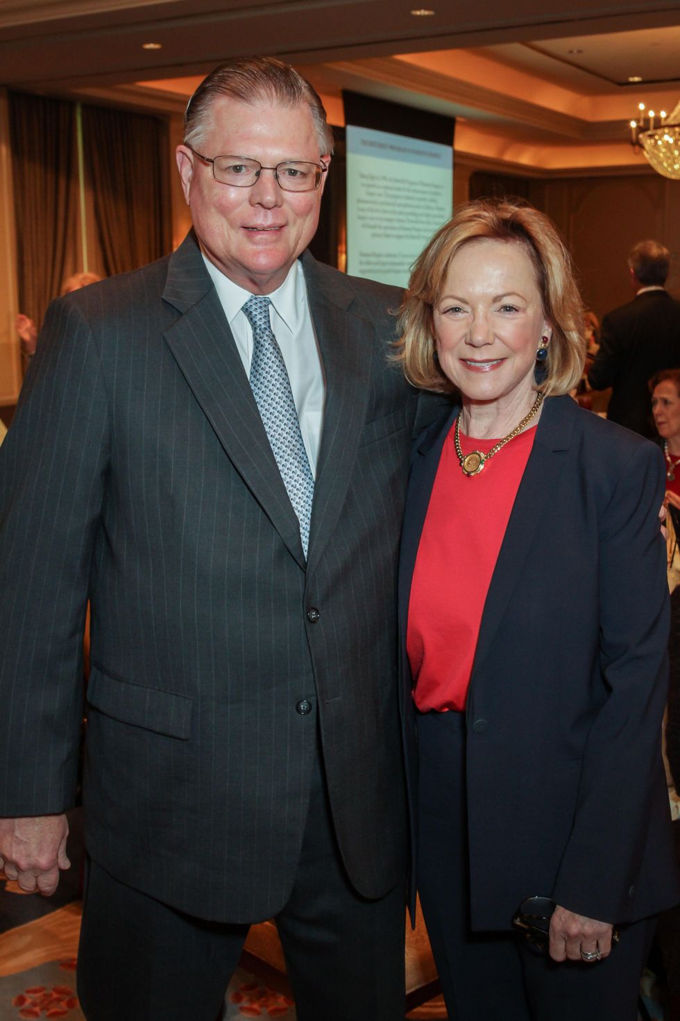Bob and Sarita Hixon at the Houston Hospice butterfly luncheon April 2015