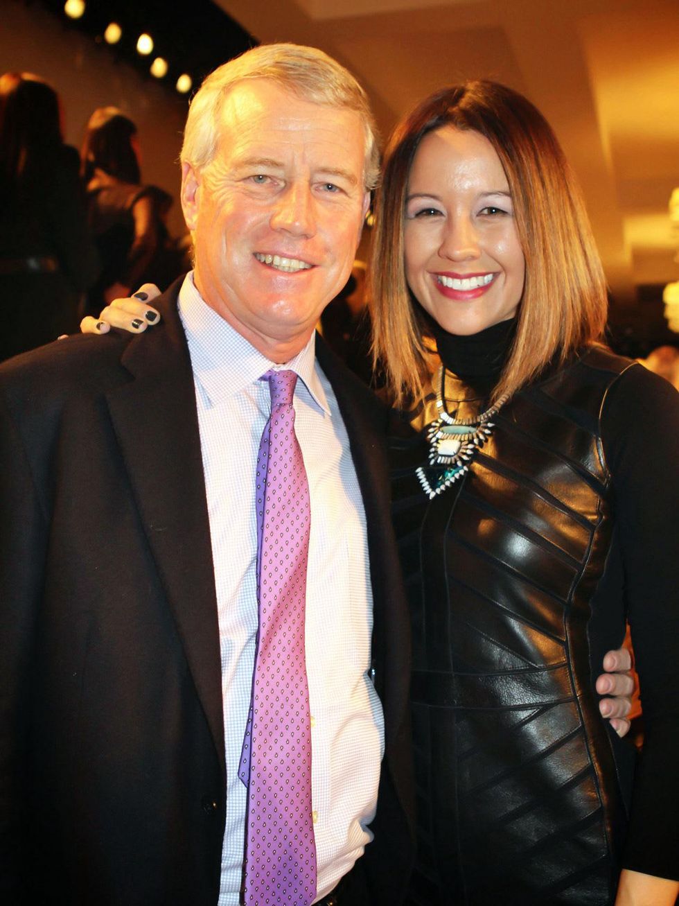 Bob Hogan and Carrie Colbert September 2014 at Ralph Lauren show NY