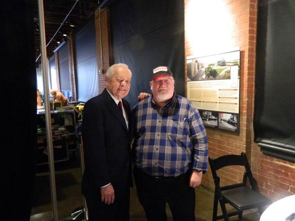 Bob Schieffer, left, and Joe Leydon
