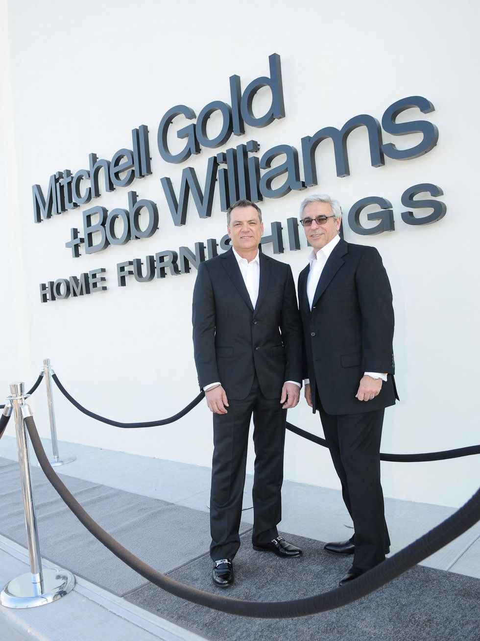 Bob Williams and Mitchell Gold at the Mitchell Gold + Bob Williams Houston grand opening celebration