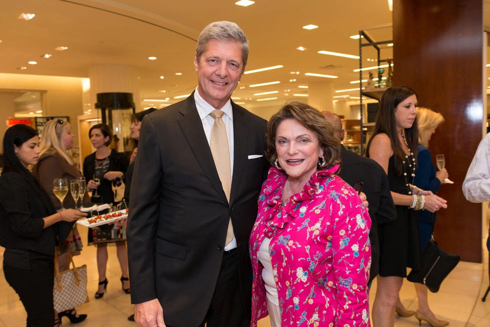 Bobby Dees and Beth Wolff at the CAP kick-off at Saks September 2014