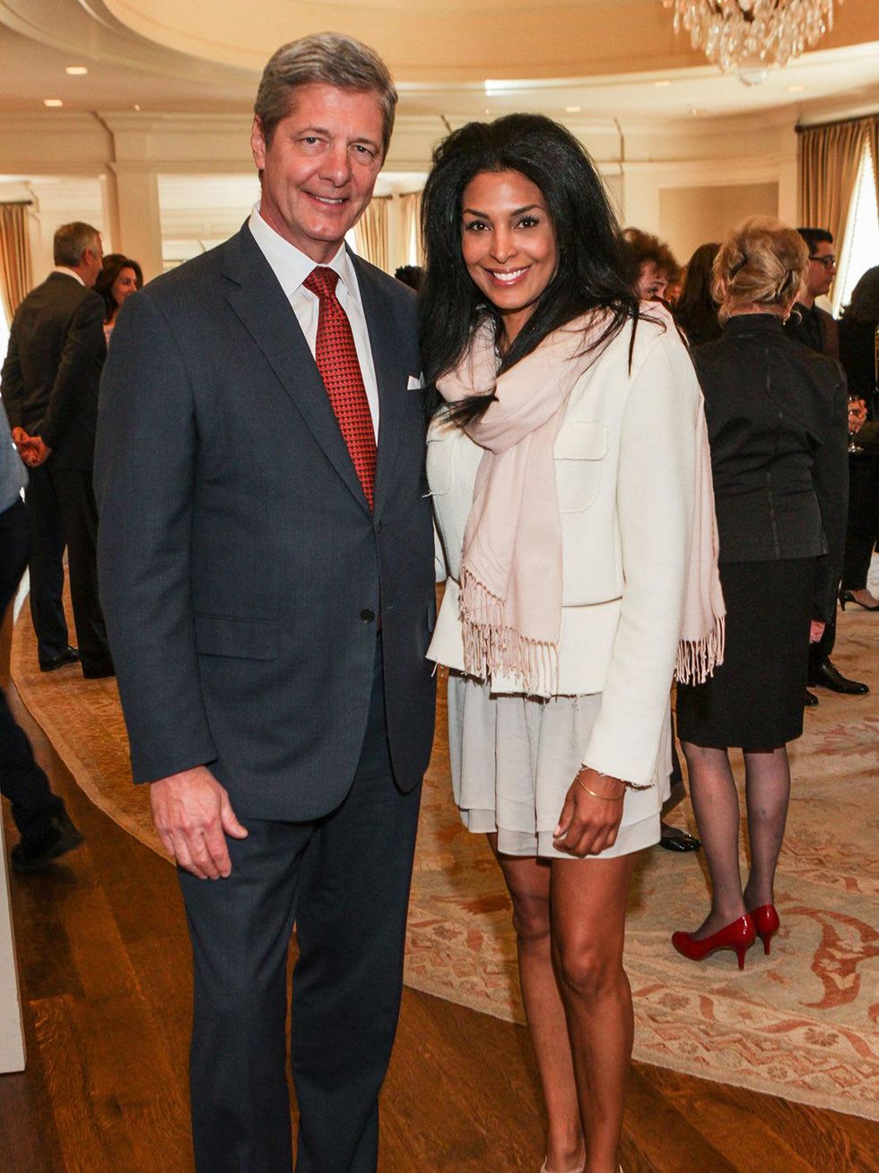 Bobby Dees and Ursaline Hamilton at the Passion for Fashion luncheon March 2014