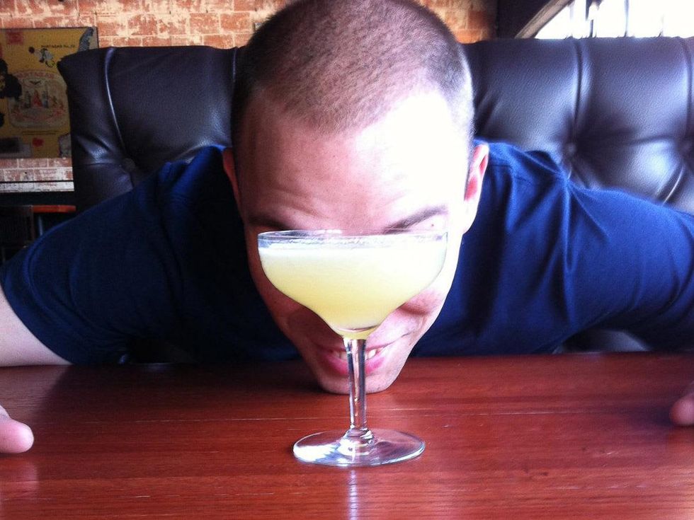 Bobby Heugel with margarita