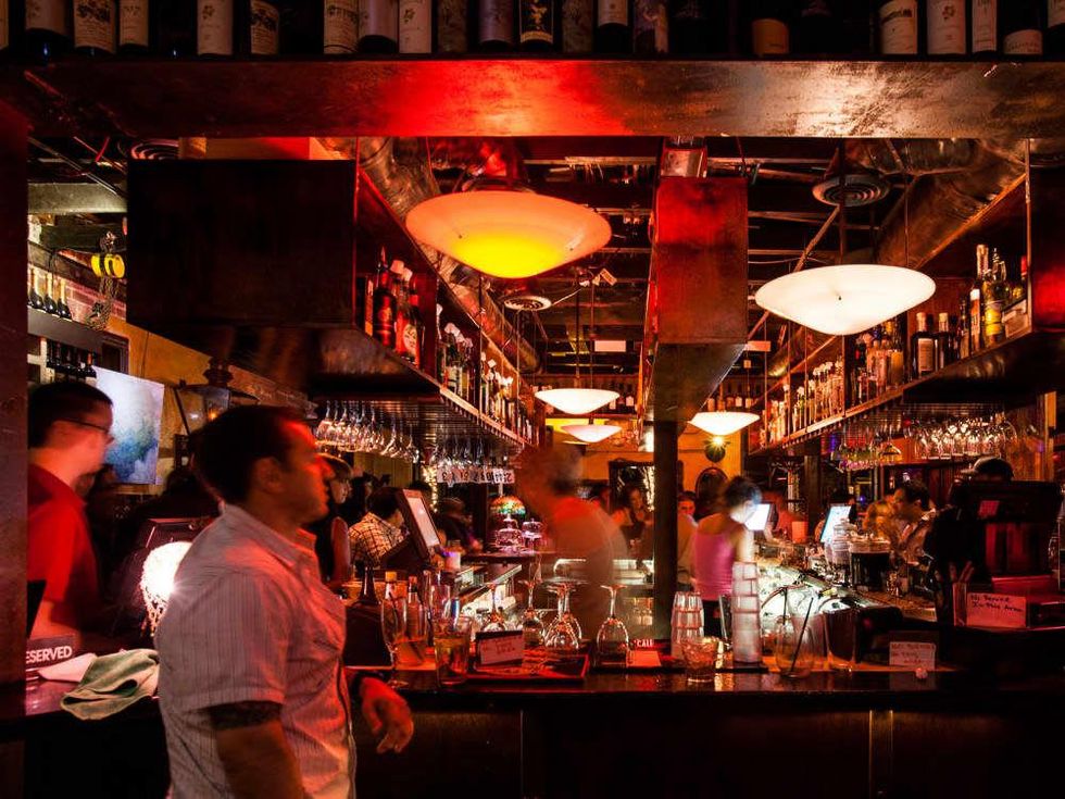 Boheme Cafe and Wine Bar interior with crowd