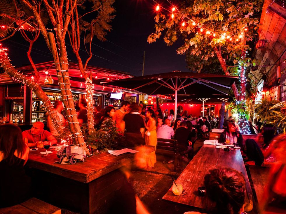 Boheme Cafe and Wine Bar patio with crowd