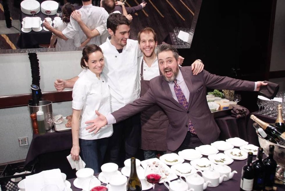 Bon Vivant Chef Dinner, Jan. 2016, chef William Wright, Evan Turner