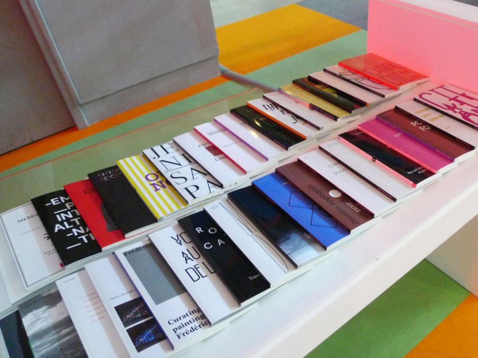 Book Machine books on table Texas Contemporary Art Fair