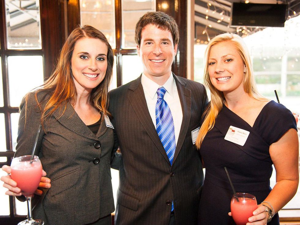 Books & Bellinis Inprint's Young Professionals Mixer April 2013 Beth Taylor, Carter Stern and Host Committee Member Jessica Hart