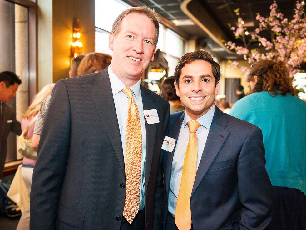 Books & Bellinis Inprint's Young Professionals Mixer April 2013 Board President Matt Henneman and Chair Marc Eichenbaum