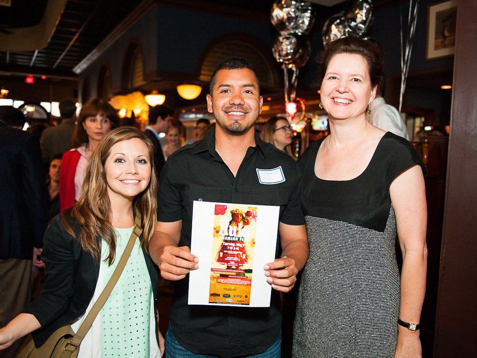 Books & Bellinis Inprint's Young Professionals Mixer April 2013 Host Committee Member Meghan Miller, Abraham Luna, Board Member Doreen Stoller