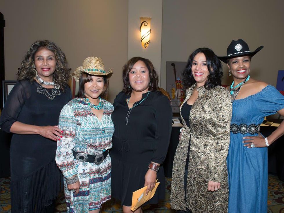 Boots and Bling Carolyn Alexander, Cora Robinson, Dana Davis, Cara Wright and Vonda Mays
