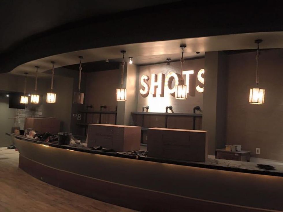 Boots N Shoots upstairs shot bar