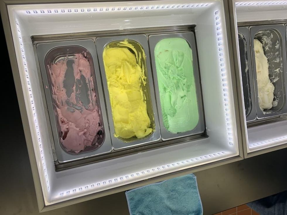 Booza ice cream trays