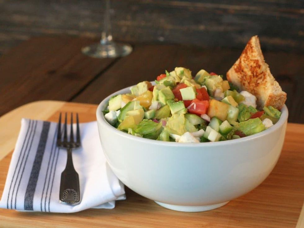 Bosscat Kitchen avocado farm chop salad