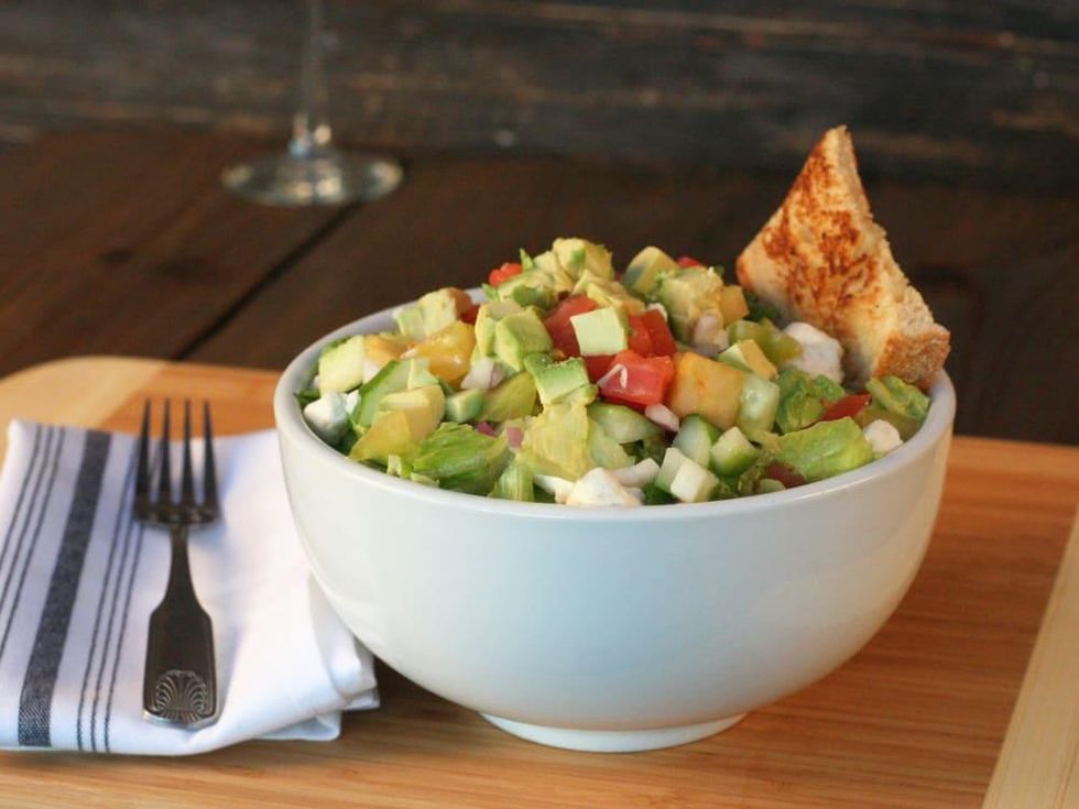 Bosscat Kitchen avocado farm salad