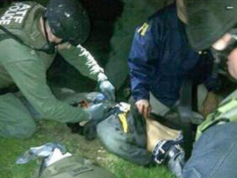 Boston suspect arrested on ground