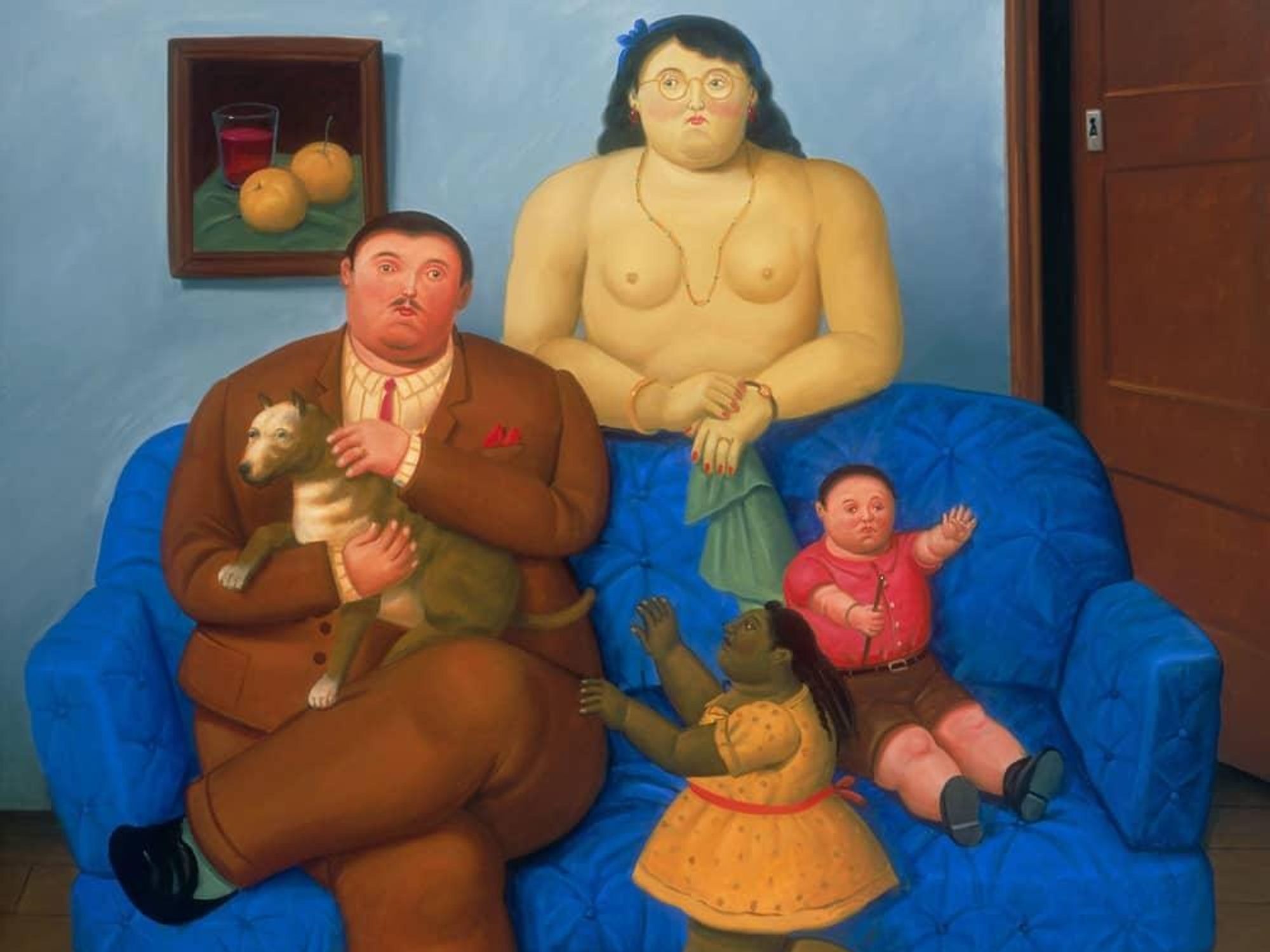 Botero Family on a Couch