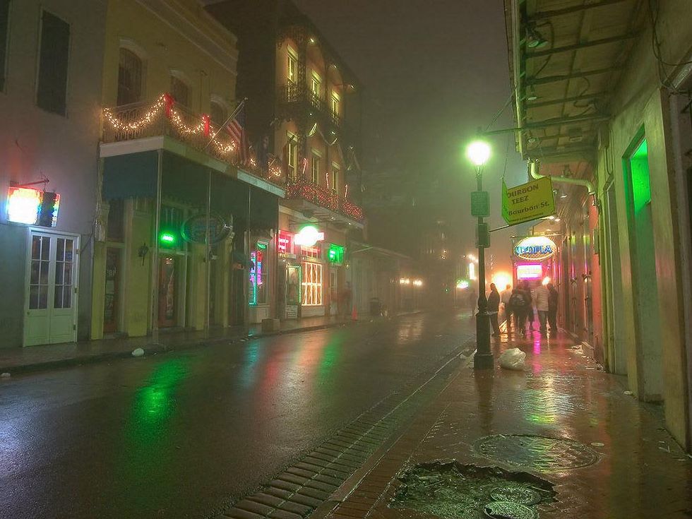 Bourbon Street and St. Louis Street New Orleans