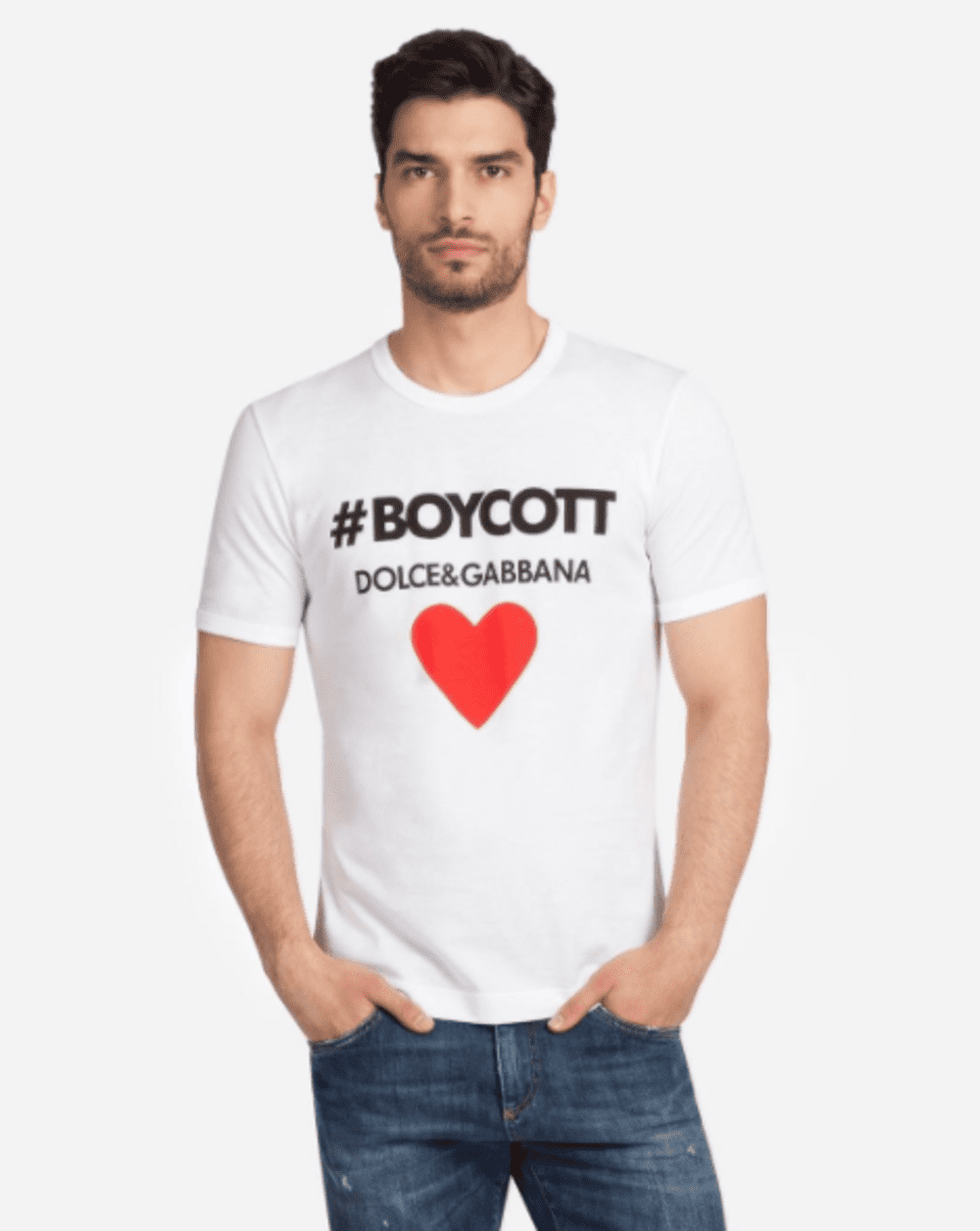 Boycott Dolce & Gabbana T-shirt